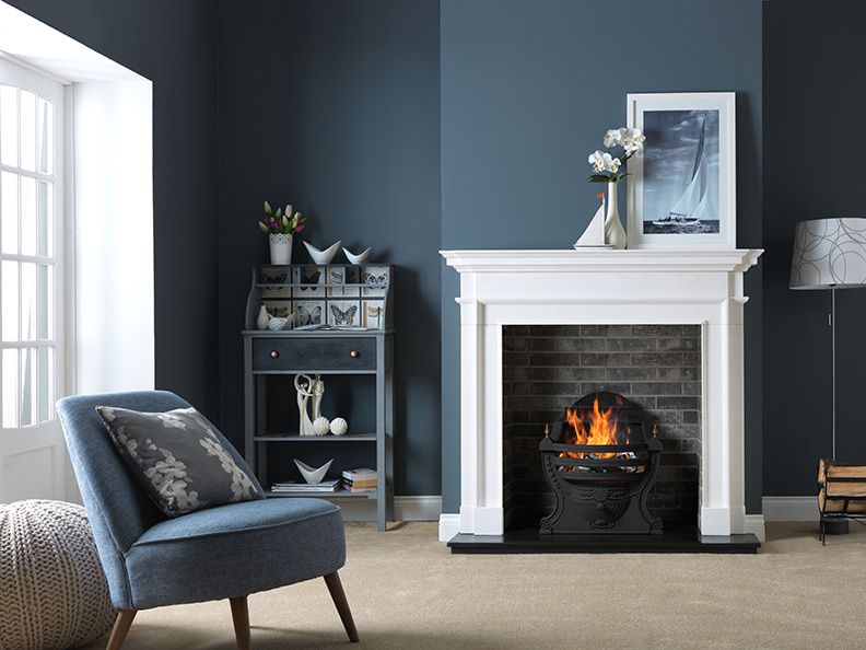 Aversa - Agean Limestone Fireplace